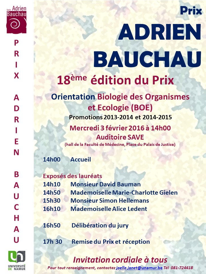 Prix Bauchau 2015