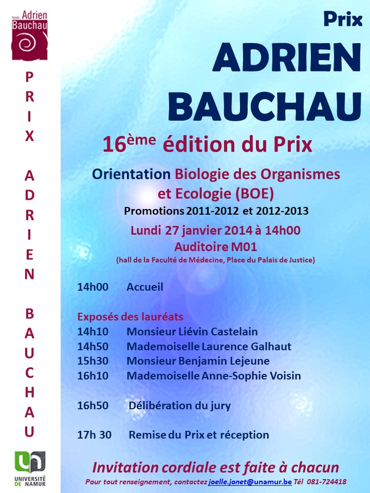 Prix Bauchau 2014